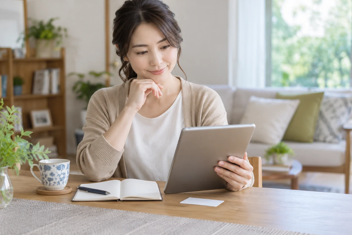 電話占いの利用規約を確認する場面