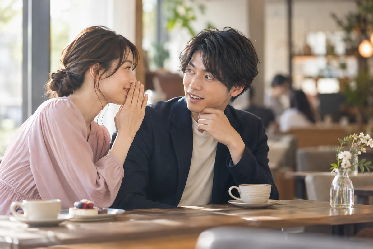 女性が好きな人にしか言わない言葉を伝える場面